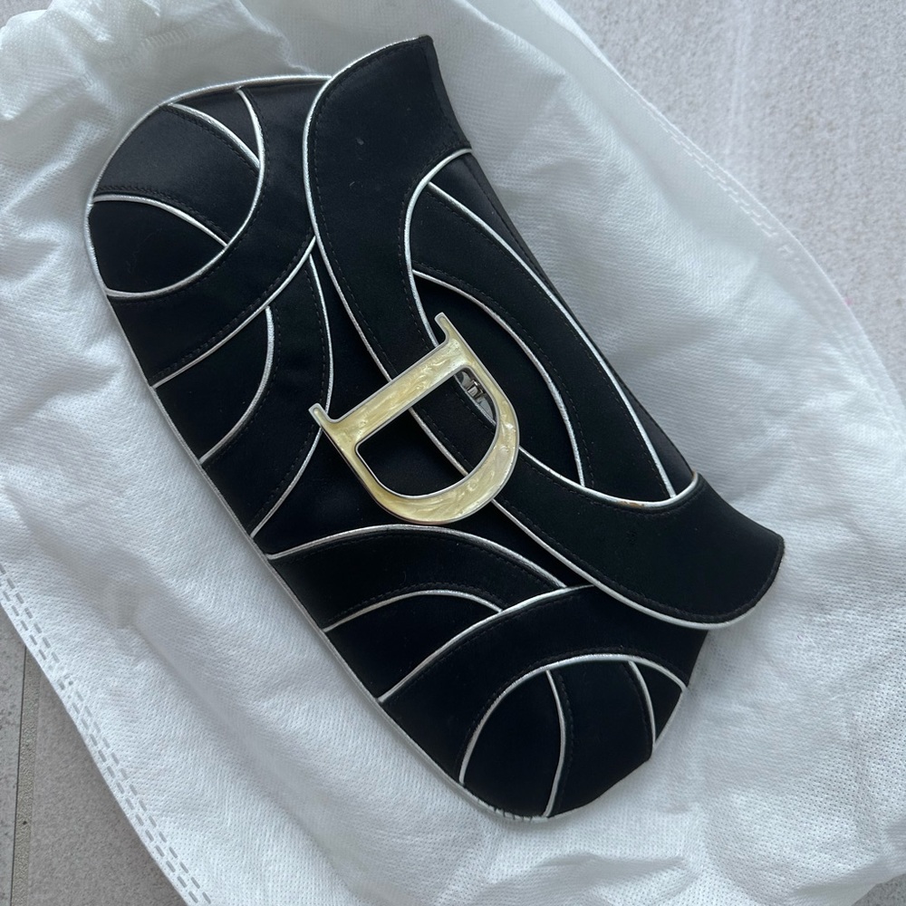 Dior “D” Flap Crystal Bag